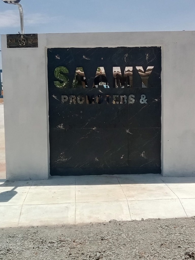 Saamy Promoters signage at project site